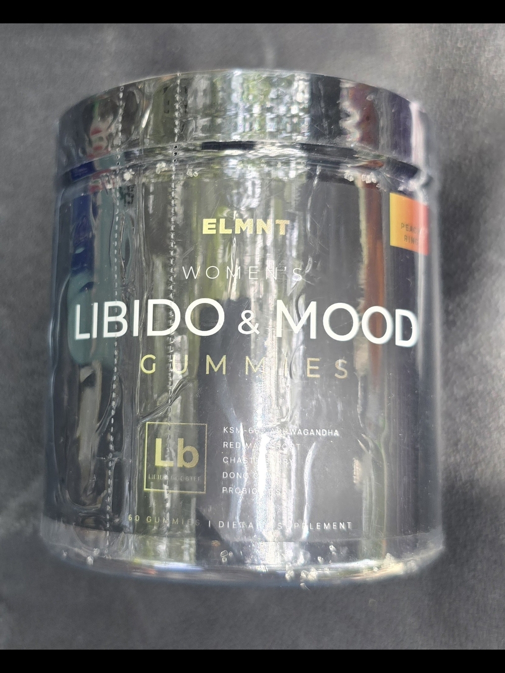 Women's Libido & Mood Gummies - Black​KSM-66® Ashwagandha: Helps lower cortisol
